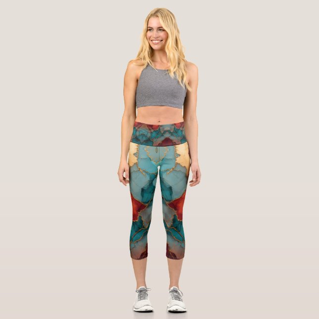 Leggings Capri Capris de yoga de alta calidad, XS (0-2) (Anverso)