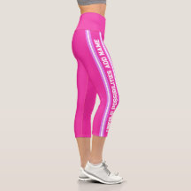 Capris De Yoga De Alto Desgaste Rosado, XS (0-2)
