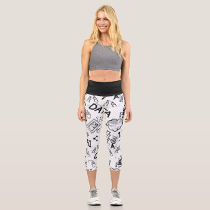 Leggings Capri Capris de yoga de cintura alta, XS (0-2)