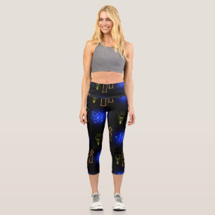 Leggings Capri Capris de yoga de cintura alta, XS (0-2)