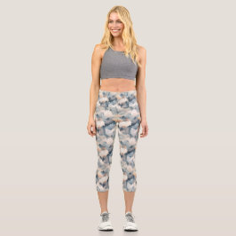 Leggings Capri Capris de yoga personalizados de cintura alta