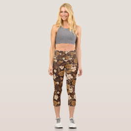 Leggings Capri Capris de yoga personalizados de cintura alta