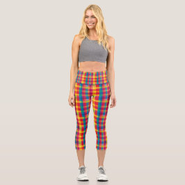 Leggings Capri Capris de yoga personalizados de cintura alta