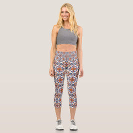 Leggings Capri Capris de yoga personalizados de cintura alta