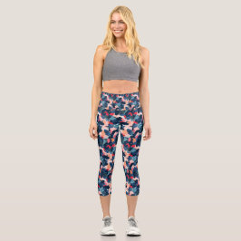 Leggings Capri Capris de yoga personalizados de cintura alta