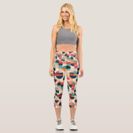 Leggings Capri Capris de yoga personalizados de cintura alta