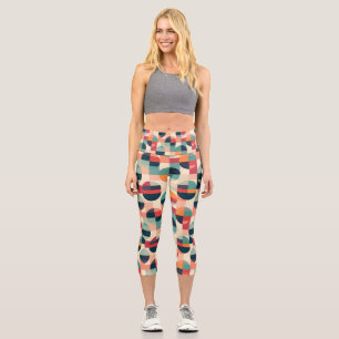 Leggings Capri Capris de yoga personalizados de cintura alta