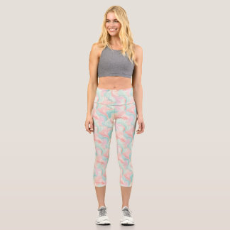 Leggings Capri Capris de yoga personalizados de cintura alta