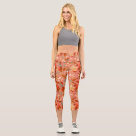 Leggings Capri Capris de yoga personalizados de cintura alta