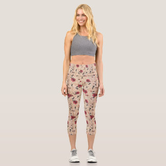 Leggings Capri Capris de yoga personalizados de cintura alta