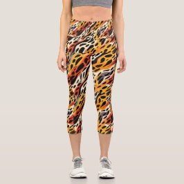 Leggings Capri Capris de yoga personalizados de cintura alta
