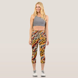 Leggings Capri Capris de yoga personalizados de cintura alta