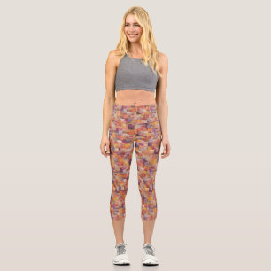 Leggings Capri Capris de yoga personalizados de cintura alta