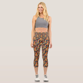 Leggings Capri Capris de yoga personalizados de cintura alta