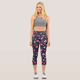 Leggings Capri Capris de yoga personalizados de cintura alta
