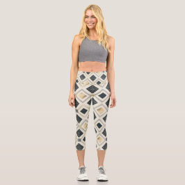 Leggings Capri Capris de yoga personalizados de cintura alta