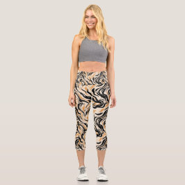 Leggings Capri Capris de yoga personalizados de cintura alta