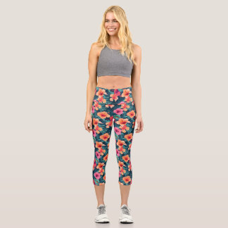 Leggings Capri Capris de yoga personalizados de cintura alta