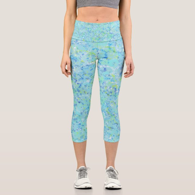 Leggings Capri Capris de yoga únicos de cintura alta (Anverso)