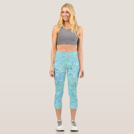 Leggings Capri Capris de yoga únicos de cintura alta