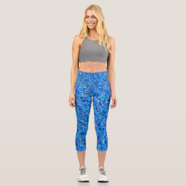 Leggings Capri Capris de yoga únicos de cintura alta