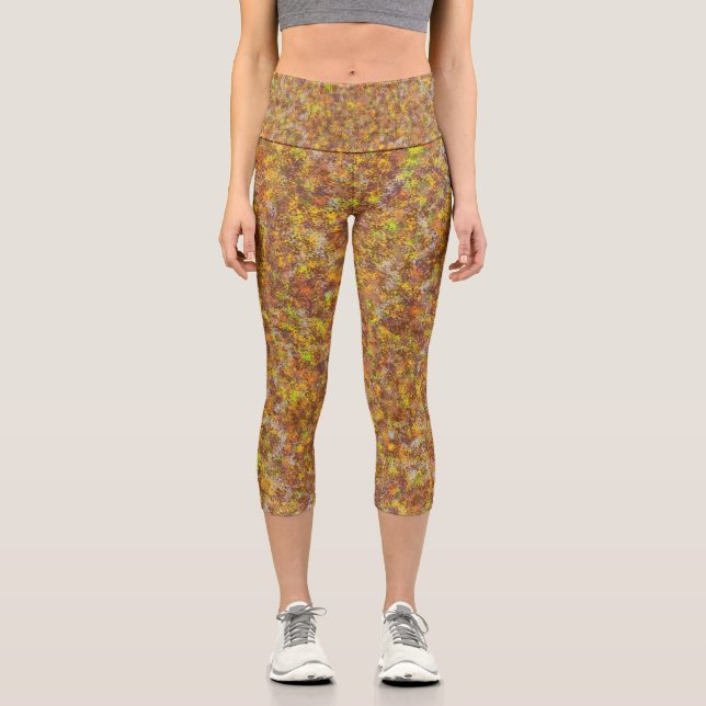 Leggings Capri Capris de yoga únicos de cintura alta (Anverso)