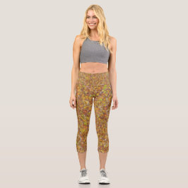 Leggings Capri Capris de yoga únicos de cintura alta
