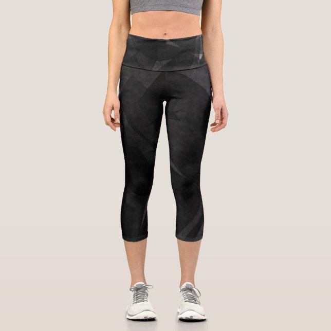 Leggings Capri Capris de yoga únicos de cintura alta (Anverso)