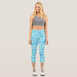 Leggings Capri Capris de yoga únicos de cintura alta