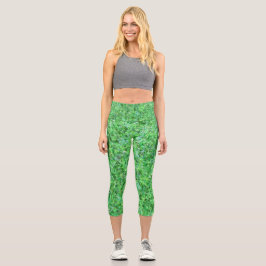 Leggings Capri Capris de yoga únicos de cintura alta