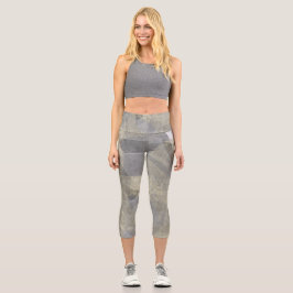 Leggings Capri Capris de yoga únicos de cintura alta