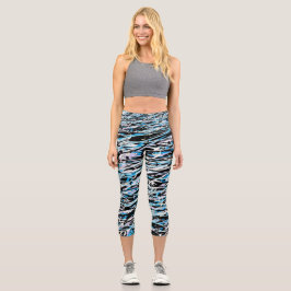 Leggings Capri Capris de yoga únicos de cintura alta