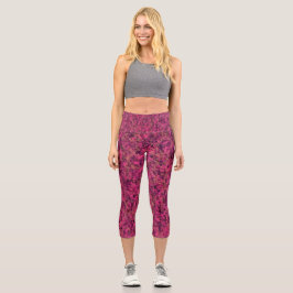 Leggings Capri Capris de yoga únicos de cintura alta
