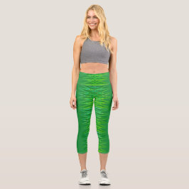 Leggings Capri Capris Evergreen High Waisted