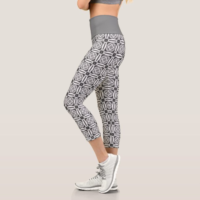 Leggings Capri Capris monocromáticos modernos de cintura alta (Izquierda)