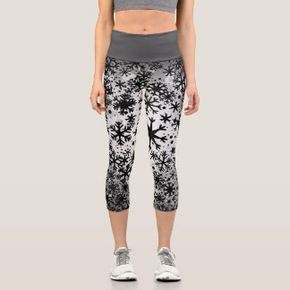 Leggings Capri Capris Navideños de Cintura Alta