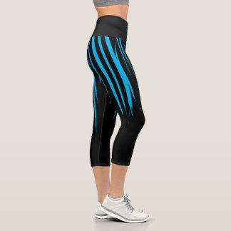 Leggings Capri Capris NEGRO Y AZUL 