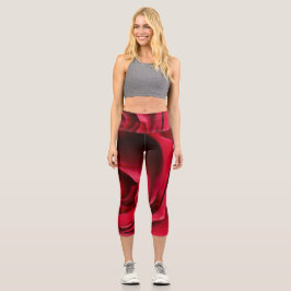 Leggings Capri Capris rojo Rosa