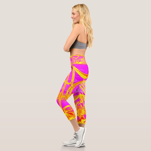 Leggings Capri Capris rosa de alto deseo (Izquierda)