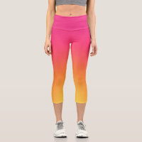 Capris rosa y amarillo oscuro de alto nivel de gui