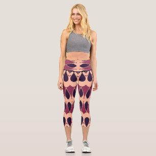 Leggings Capri Capris, un diseño multicolor de tela trendy