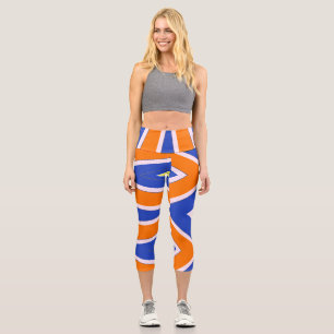 Leggings Capri Capris, un diseño multicolor de tela trendy