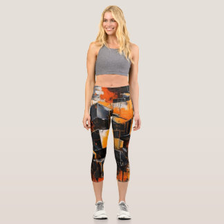 Leggings Capri Capris Urban Rust de cintura alta