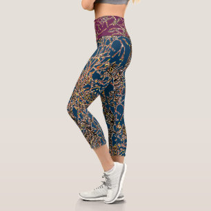 Leggings Capri Capris VIBRATIOSOS en AZUL PRUSO/PLUM