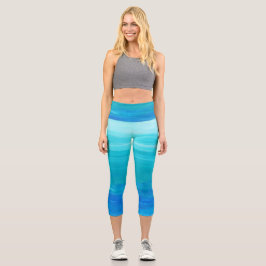 Leggings Capri Capturar Las Ondas Del Océano
