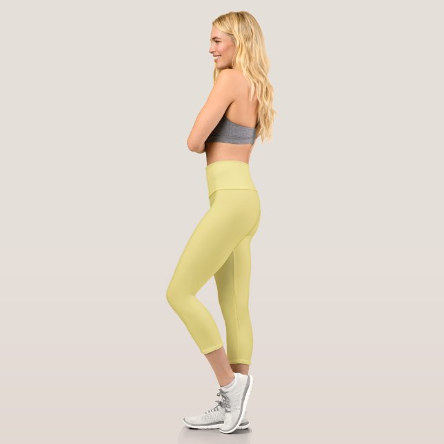 Leggings Capri caqui de color (Izquierda)