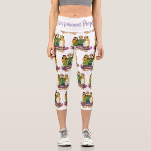 Leggings Capri Caras de Dibujos Animados