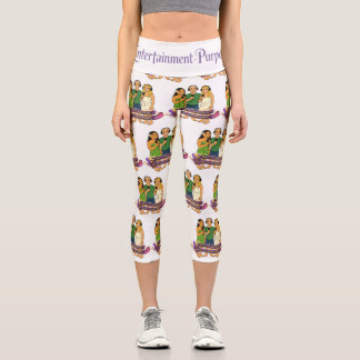 Leggings Capri Caras de Dibujos Animados