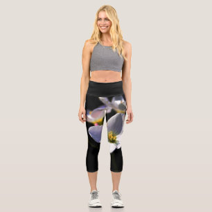 Leggings Capri Cardamine Pratensis Flowers lecapm