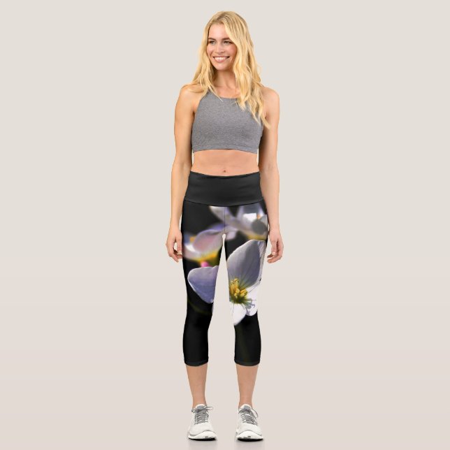 Leggings Capri Cardamine Pratensis Flowers lecapm (Anverso)